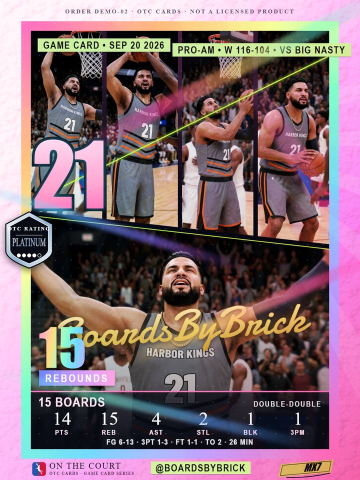 Example game card