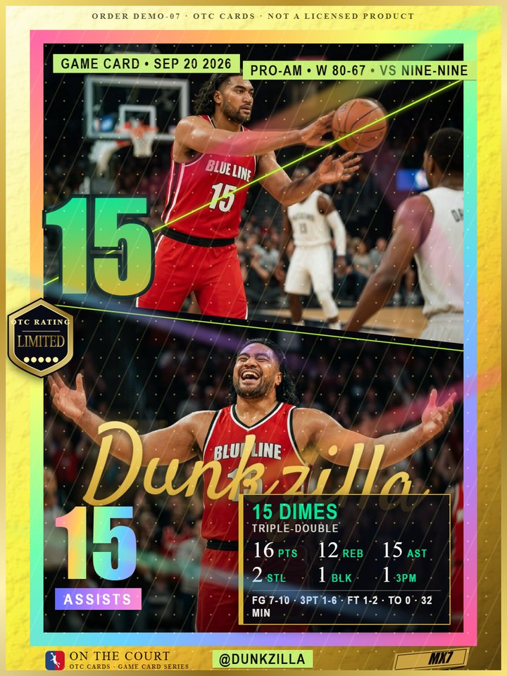 Example game card